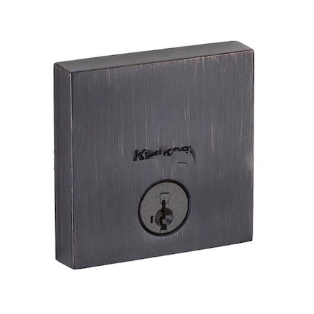 Kwikset Downtown Single Cylinder Deadbolt 258-SQT-11P-SMT-RCAL-RCS